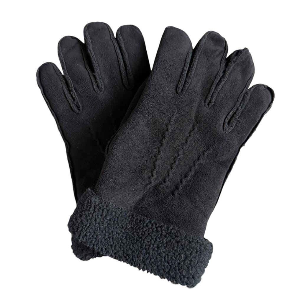 Gloves Womens XL Black Fleece Lined Insulated Winter Cuffed Soft Cozy Warm